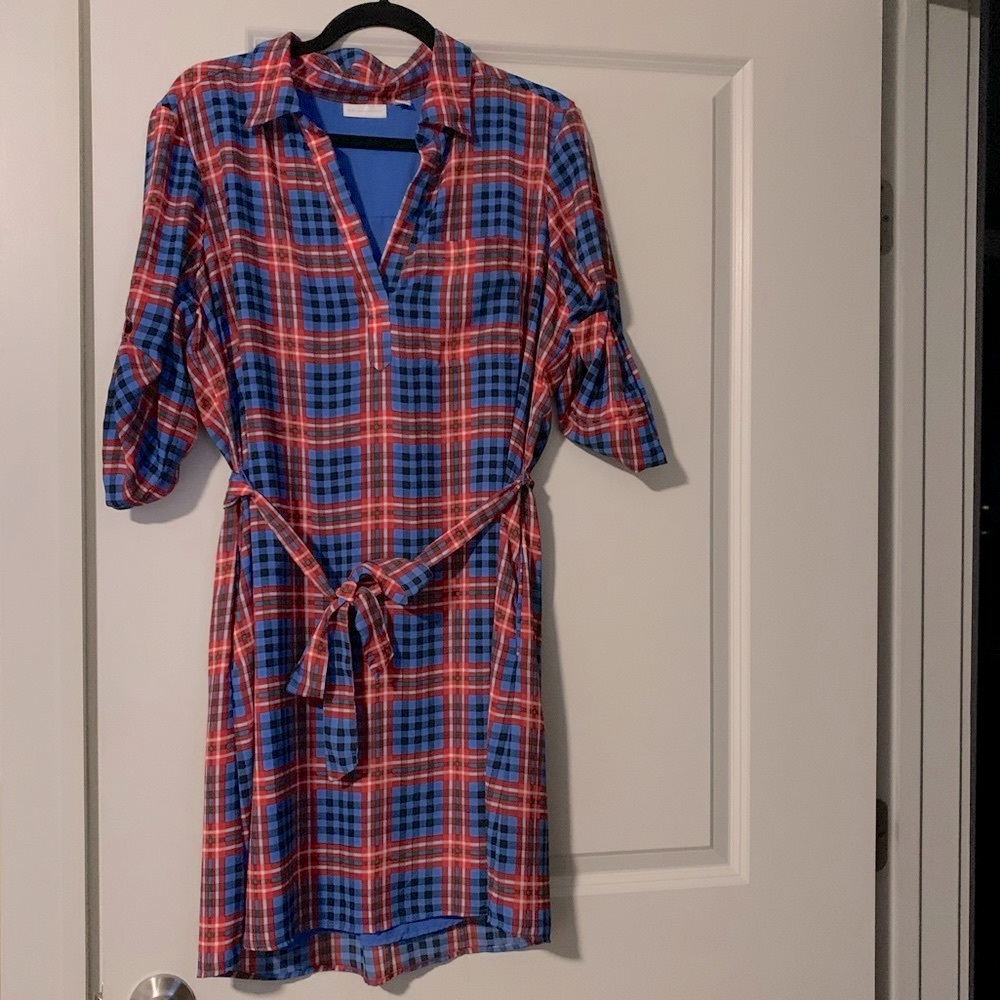 Plaid Shirt Dress - New York & Company